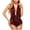 Wine, variant on Jumpsuits For Women One Piece Jumpsuit Silk Pajamas Satin Underwear Jumpsuit Bodysuit Teddy Sleepwear Shapewear Bodysuit White Xl