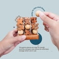 thumbnail image 4 of Mesa de café rústica BSIRI de madera Tic Tac Toe Game, 4 of 9