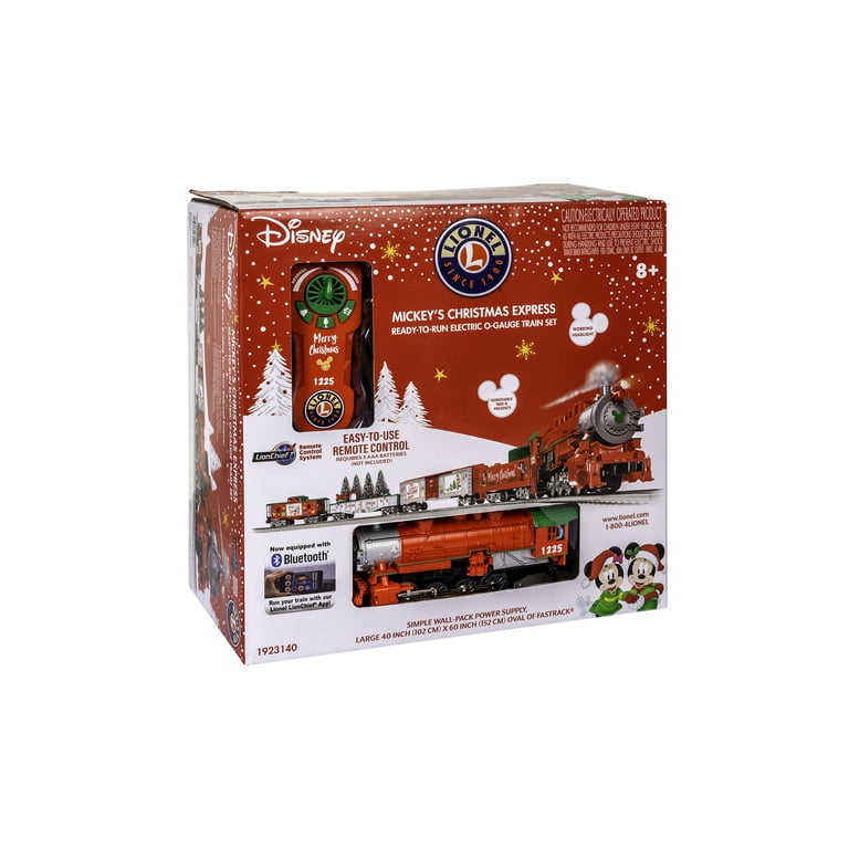 Lionel mickey mouse christmas express cheap lionchief train set