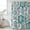 Teal, variant on Teal Paisley Pattern Shower Curtain, Waterproof Shower Curtains for Bathroom, Boho Ethnic Floral Traditional Washable Fabric Bathtub Curtain Set Bath Decor with 12 Hooks Standard 72"x72"
