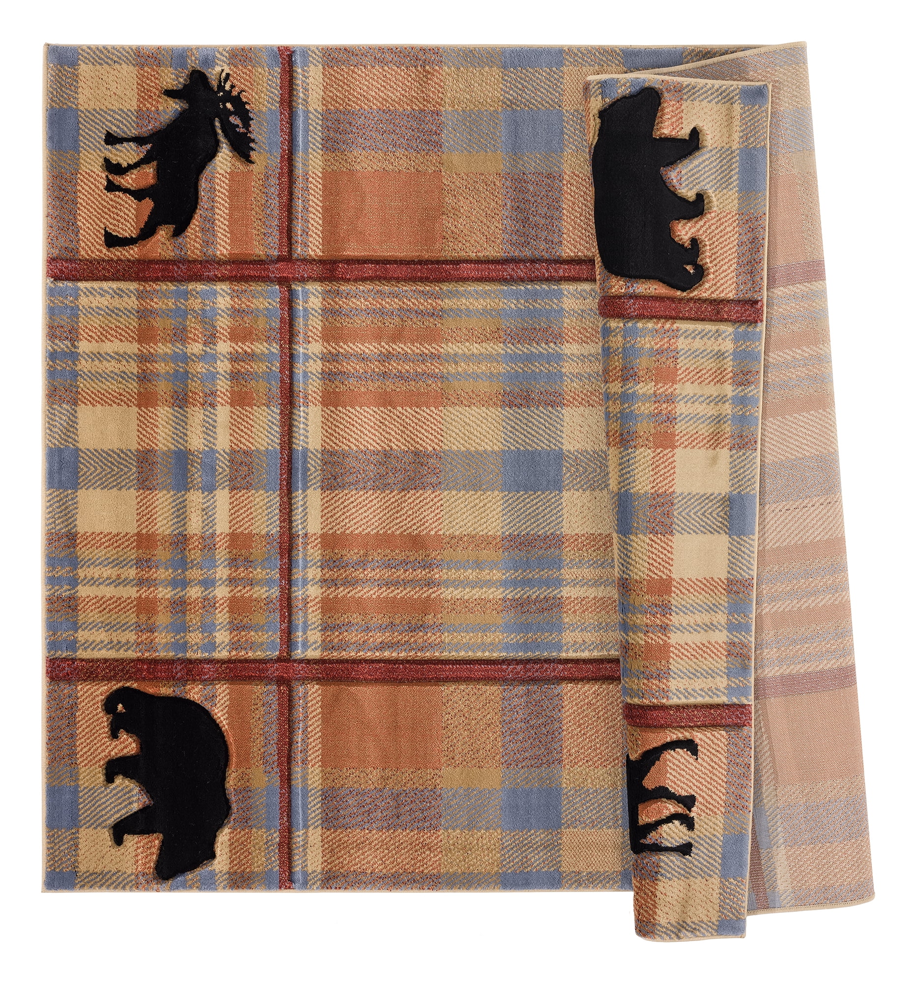 United Weavers of America Lodge Plaid Loomed Area Rug, 1.83' x 2.67'