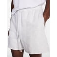thumbnail image 4 of No Boundaries Men's Fleece Jogger Shorts, 6 in Inseam, Men's Sizes XS-5XB, Platinum Grey Heather, 4 of 5