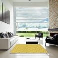 thumbnail image 7 of Ahgly Company Machine Washable Indoor Round Transitional Bold Yellow Area Rugs, 3' Round, 7 of 7