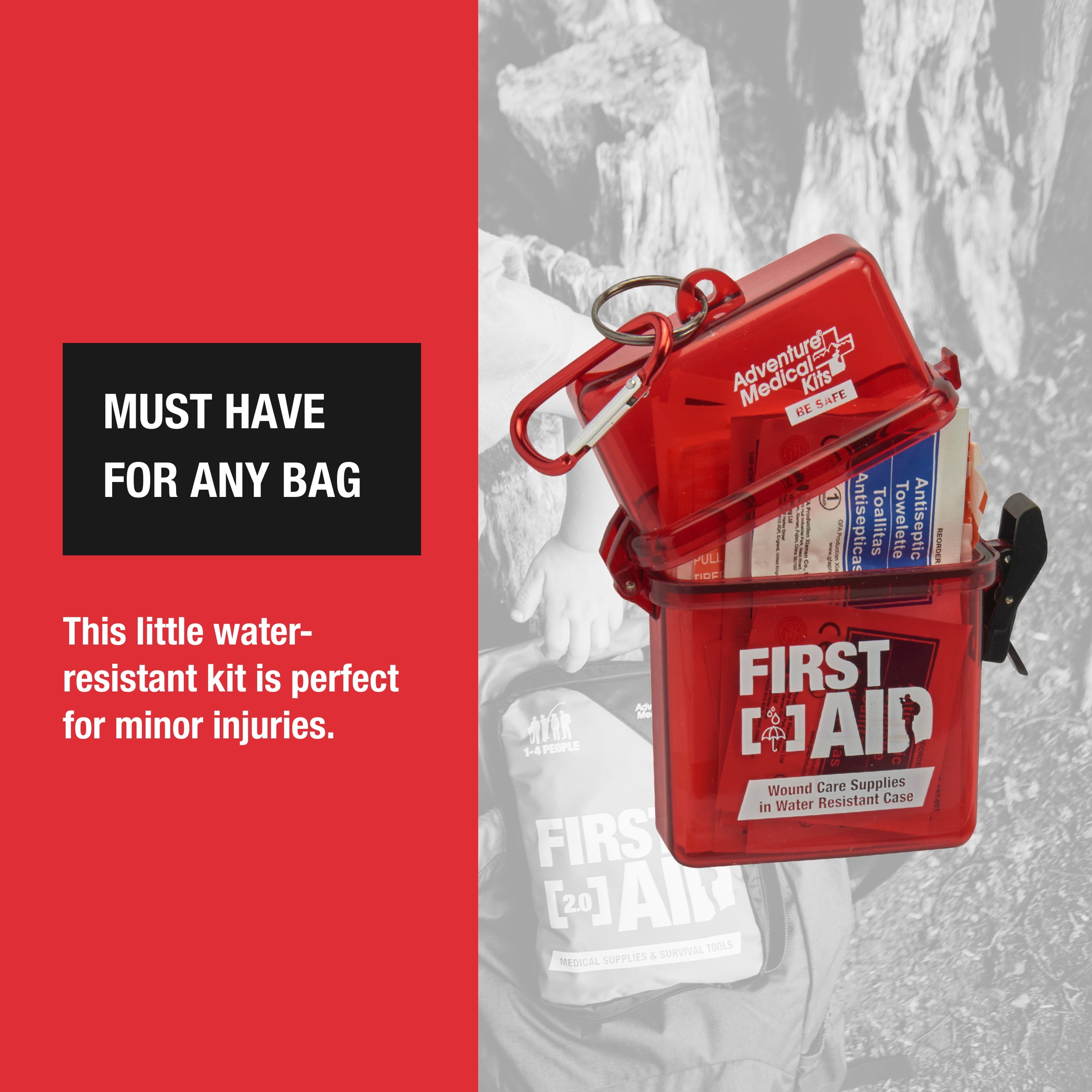 Adventure Medical Kits Adventure First Aid, Water-Resistant Kit - (Pack of 2)