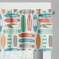 thumbnail image 5 of Ambesonne Surfboard Valance & Curtain, Summer Travel Retro, 55"x24", Multicolor, 5 of 6