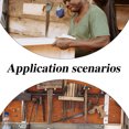thumbnail image 4 of unbranded 1Par Barras De Soporte Para Tapa De Gabinete Metalizadas Color Plata Hogar, 4 of 6