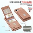 thumbnail image 2 of Allytechgroup Case Compatible with Mag-safe for iPhone 16e,RFID Blocking 2 in 1 Detachable PU Leather Magnetic Wallet Case with Credit Card Slots Kickstand Shockproof Cover, Rosegold, 2 of 7
