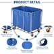 thumbnail image 3 of Yeshouse cesto industrial rodante de 400 L, carro de lavandería de alta resistencia con ruedas, estructura de acero y revestimiento impermeable extraíble, ideal para hoteles, hospitales y hogares, 3 of 8