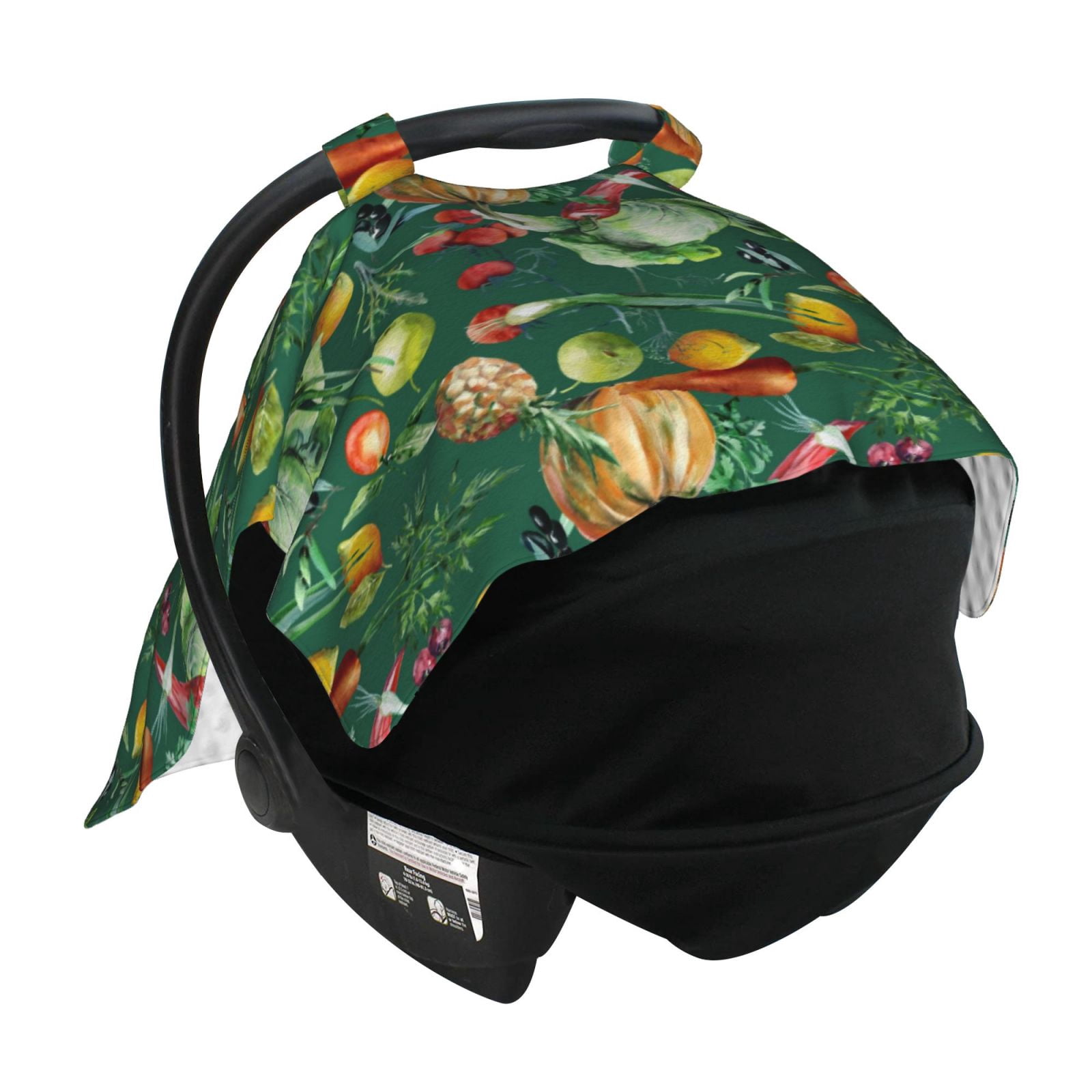 Naloa Vegan Baby Car Seat Cover, Breathable Baby Carrier Cover, Multiuse Baby Carrier Cover & Nursing Breastfeeding Cover