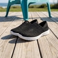 thumbnail image 3 of BLISSFUL STEP Casual Slip-on Shoes Quick Dry Lightweight Breathable Unisex Shoes Black 5, 3 of 5