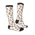 thumbnail image 3 of Balery Mushroom Printed Novelty Socks Men's Women's Crew Socks Sports Socks Knee High Socks Cotton Socks Quirky and Cool Socks, 3 of 9