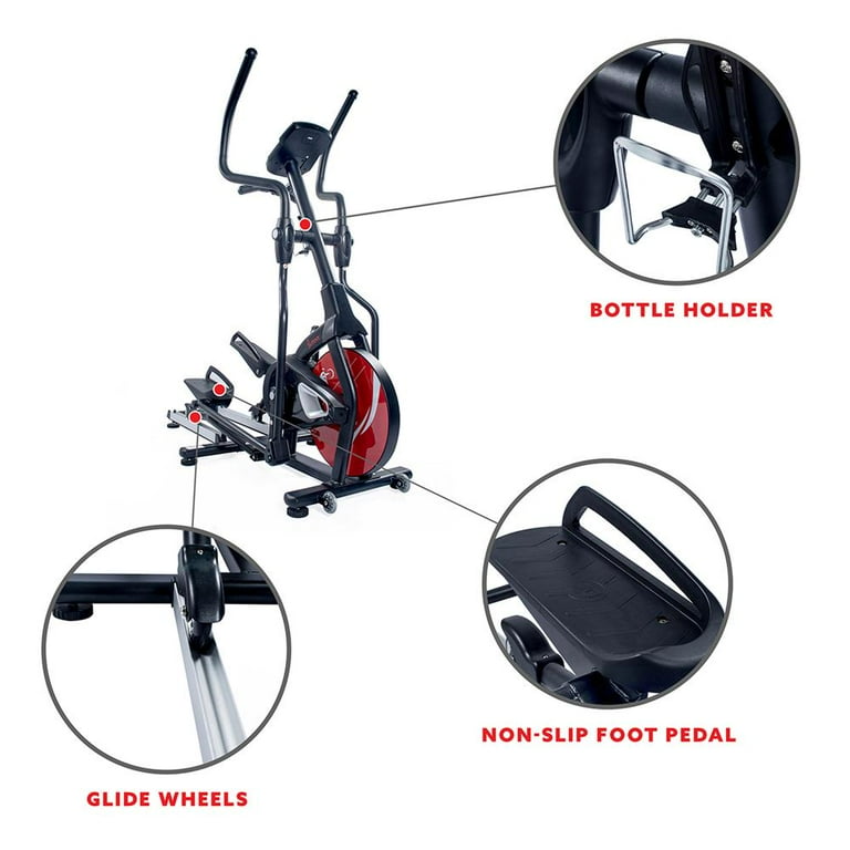 Sunny Health & Fitness Magnetic CROSS Elliptical Trainer