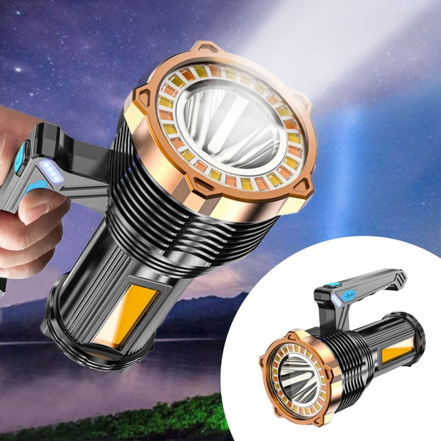 DPTALR Portable 8 Gears Light Lamp Wall-mounted Desktop USB Charging Outdoor Camping Portable Long-range Flashlight COB Work Long Range Search Light