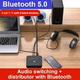 thumbnail image 4 of Adaptateur Audio 3.5mm Commutateur pour Ordinateur Portable Tablette Télécommande Récepteur Compatible Bluetooth Convertisseur Boîte Fournitures Multimédia, 4 of 9