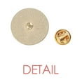 thumbnail image 2 of Mahjong Million 1 Tiles Pattern Round Metal Golden Pin Brooch Clip, 2 of 3
