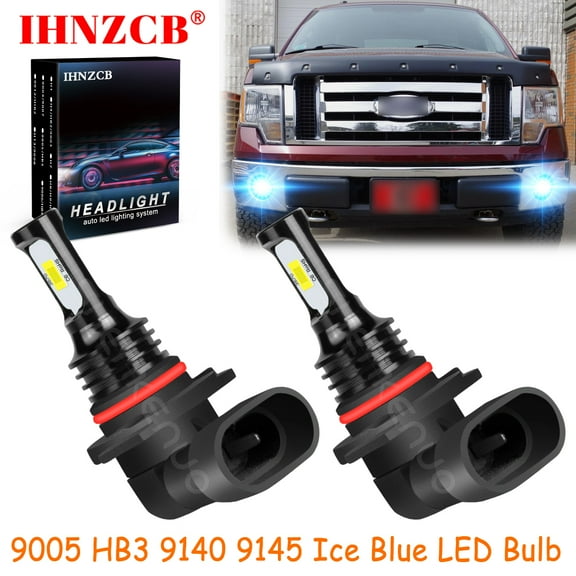 IHNZCB 9005 9140 9145 for Ford F150 F250 F350 Super Duty Ice Blue Led Fog Light Bulb,HKL,Y07