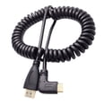 thumbnail image 5 of Lohuatrd Mini Male 90 Degree Right Angled Adapter Spring Cable for SLR PC, 5 of 5