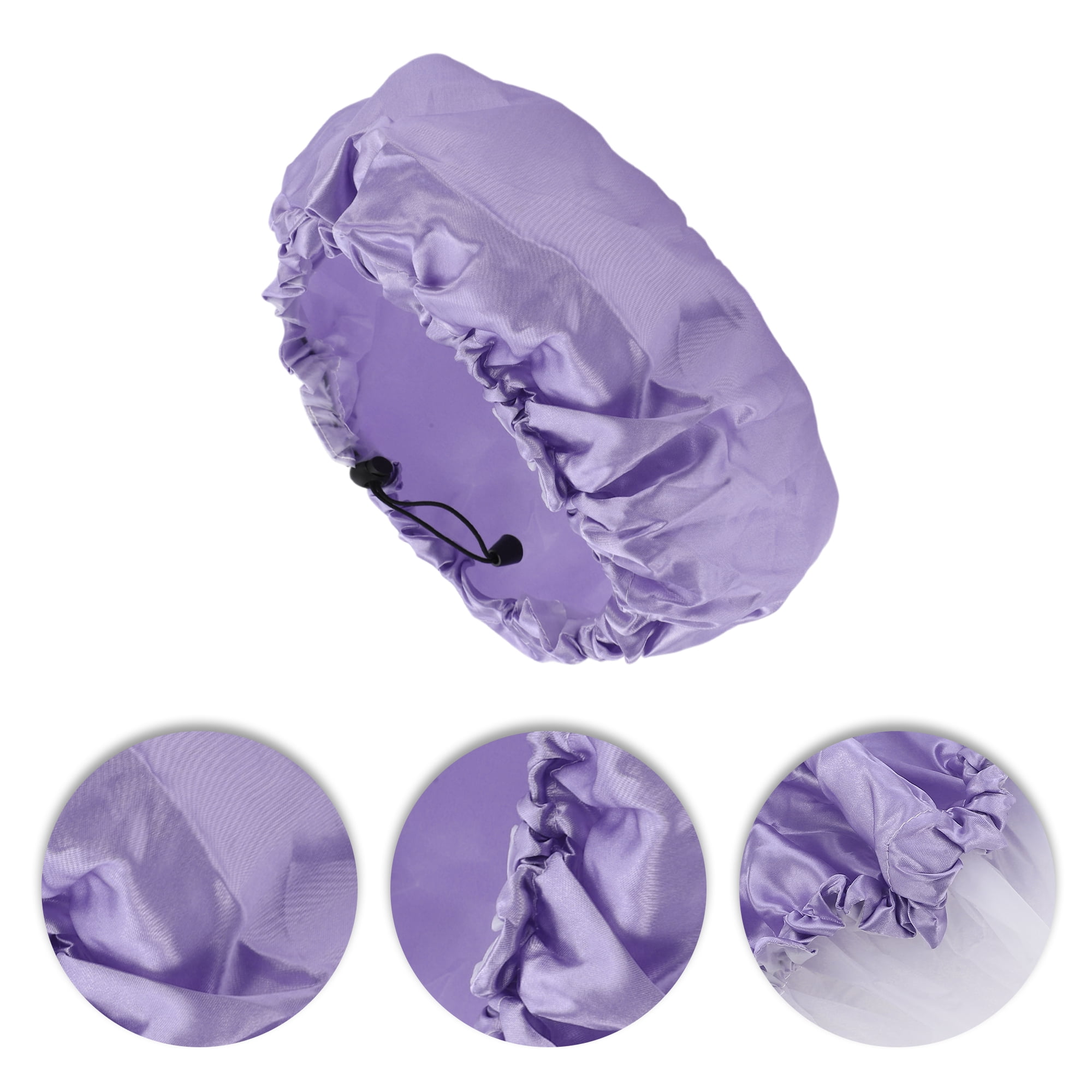 NOMADIC NOOK Women's Adjustable Shower Cap Multicolor 4 Pcs 11.02"
