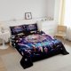 thumbnail image 2 of Juego de edredón para niños y niñas, Fantasy Galaxy Universe Sky Duvet Set for Room, 2 of 5