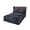 Navy Blue, variant on Sunflower Wooden Bed Skirt Twin XL Size 18 Inch Drop, Farmhouse Vintage Botanical Floral Wrap Around Bed Skirts Set - 1 Bed Sheet & 1 Pillowcase(30"x20"), Dust Ruffle Bedding Sets
