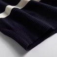 thumbnail image 6 of Mens Sweater Knit Tops Blouse Men Fall Winter Korean Style Striped Lapel Casual Loose Youth Knitwear Shirt, 6 of 6