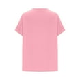 thumbnail image 4 of LADIGASU Clearance Womens Maternity Shirts Short Sleeve Crew Neck Tunic Top Casual Spring Summer Blouses Clothes, 4 of 8