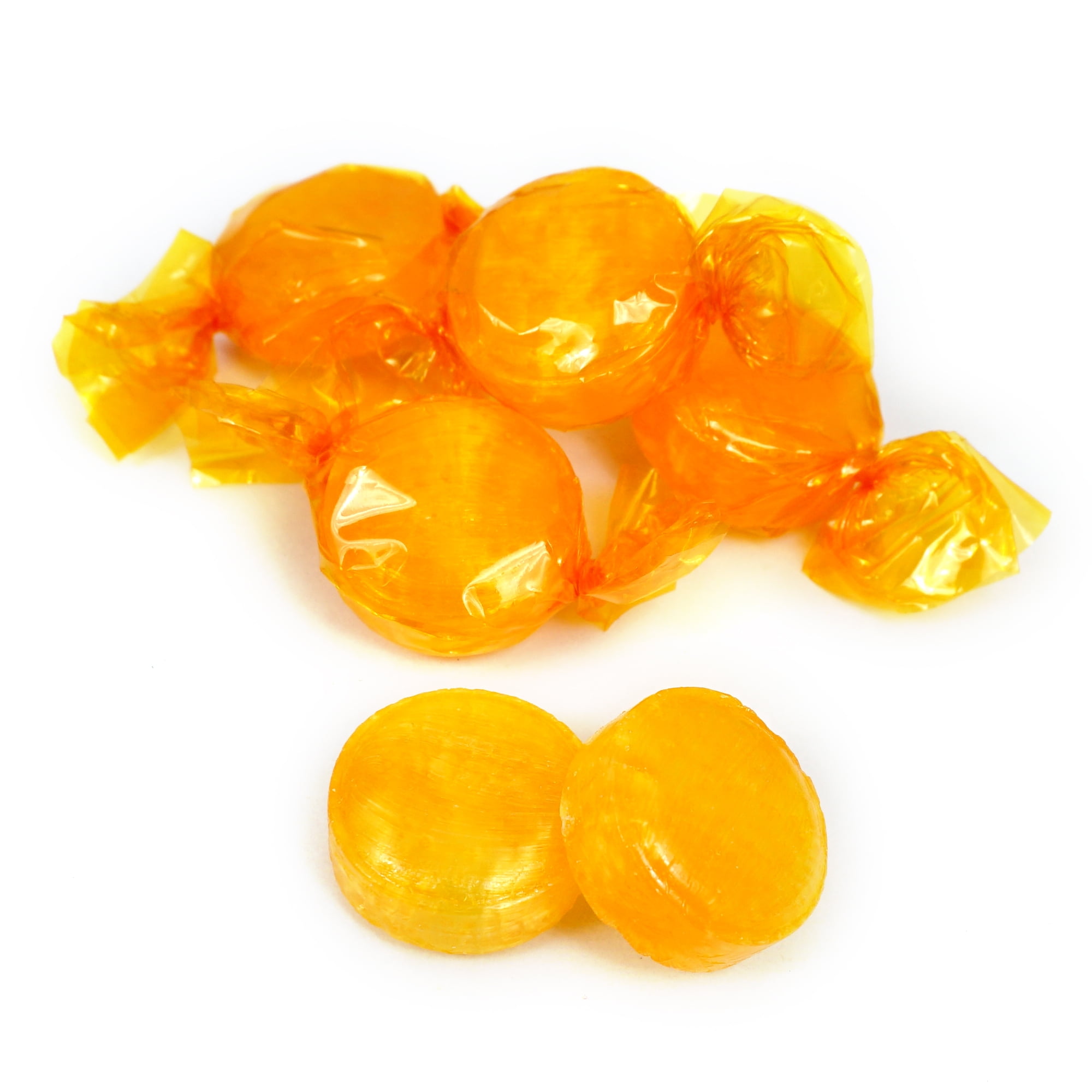 Butterscotch Hard Candy - 5lb Bulk Bag (Approx. 375 pcs) - Individually Wrapped Butterscotch Candy Discs - The Hampton Popcorn & Candy Company