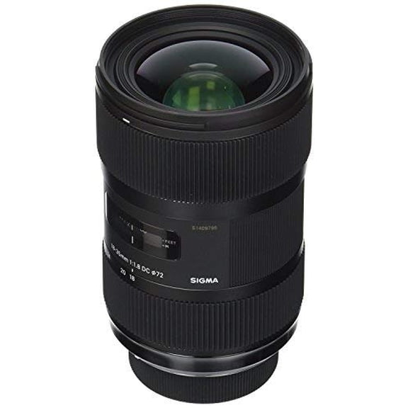 Sigma 210306 18-35mm F1.8 DC HSM Lens for Nikon APS-C DSLRs (Black) - International Version (No Warranty)