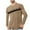 Khaki, variant on Zylanna Men's Long Sleeve T-Shirts, Activewear Crew Neck Stretchy Striped Casual Tops for Sport Green