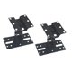 thumbnail image 4 of 2 piezas de altavoces montados en la pared Soporte de altavoces accesorio de metal de rotación Regulable para oficina interior, 4 of 9
