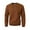 Brown, variant on Sweatshirt Mens Long Sleeve Crewneck Knit Casual Pullover Top Soft Comfortable Lightweight Tops