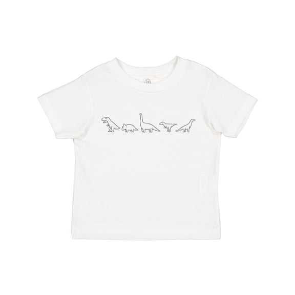 Inktastic Cute Dinosaur Outline Illustration Boys or Girls Toddler T-Shirt