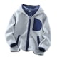 thumbnail image 2 of Cowsor Baby Kids Sherpa Jacket with Zipper, Cotton-Lined Fuzzy Outerwear Coat for Infant Toddler, 2 of 5