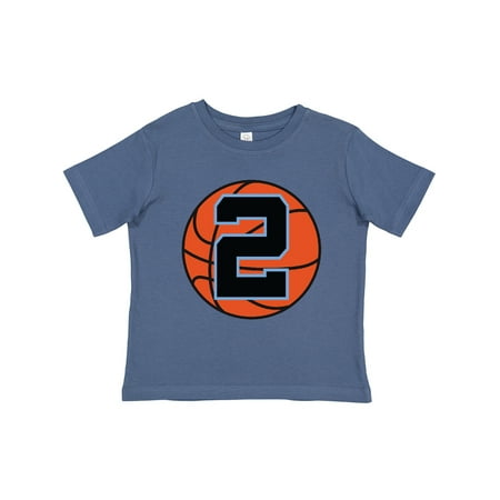 

Inktastic Basketball 2nd Birthday 2 Year Old Gift Toddler Boy Girl T-Shirt
