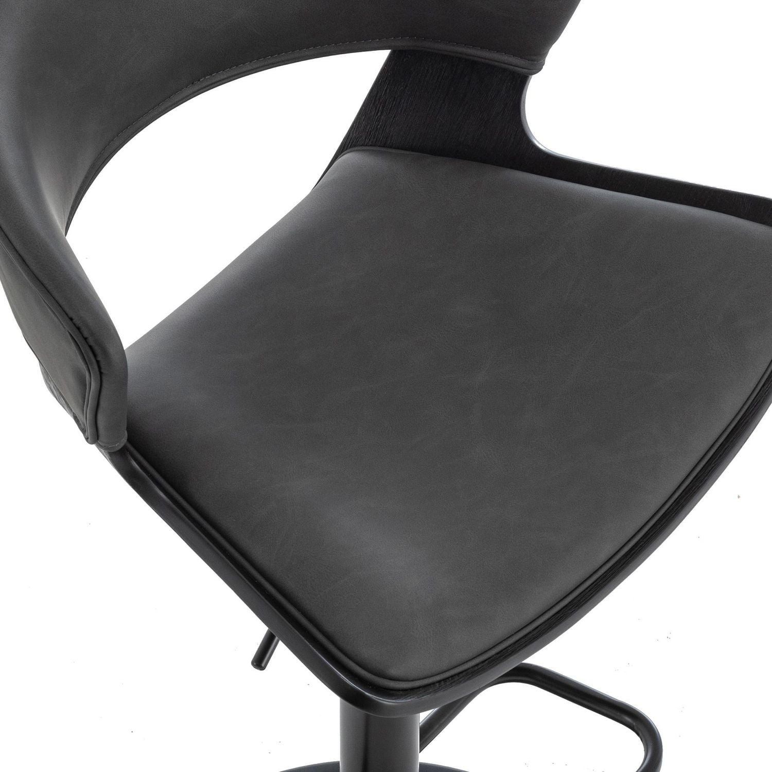 Contemporary Air Lift Stool in Charcoal