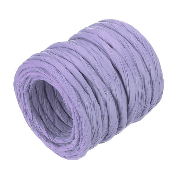 Uxcell Raffia Paper Craft Rope Packing Rope 13 Yards Handmade Twisted Paper Craft String/Cord/Rope for DIY Decoration Gift Packaging Light Purple