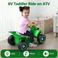 thumbnail image 3 of East doll 6V 7Ah Ride on ATV for Toddlers, Kids 4 wheelers for 18-36 Months, Ride-on Toy, MP3, 2MPH Max Speed,55 Lbs,Green, 3 of 8
