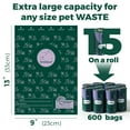thumbnail image 6 of ATIFBOP Recycled Dog Poop Bags,65% GRS-Certified Recycled Plastic 600 Count Extra Thick and Leak-proof(Scented), 6 of 7