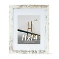 thumbnail image 6 of Scholartree 11 x 14 Wood Gallery Picture Frames Set of 2-11x14 Matted to 8x10 Wall Frames, White, 6 of 10