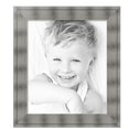 thumbnail image 2 of ArtToFrames 23" x 27" Platinum Ridge Brushed Slvr Picture Frame, 23x27 inch Silver Wood Poster Frame (WOM-5249),  Pack, 2 of 6