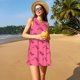 thumbnail image 3 of Fotbe Leopard Print Vestido de Verano sin Mangas para Mujer – Vestido Midi Línea A, Estilo Camiseta Floral, Vestido Playero Casual y Fluido, 3 of 7