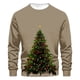 thumbnail image 2 of Sudaderas sin capucha para hombre, estilo casual, a la moda, con cuello redondo, estampado, de manga larga, blusas de manga larga y cuello redondo, blusas de poliéster para hombre, 2 of 4