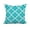 Turquoise, variant on 18 x 18 Inch Turquoise Geometric Print Decorative Polyester Throw Pillow with a Linen Texture