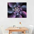 thumbnail image 2 of Creowell Bauhinia Chinese Redbud Purple Flower Plant Botany Picture Flower Artwork Oil Painting on Canvas Stretched and Framed 20x16 inch Print Home Decor Living Room Bedroom Wall Art Hanging, 2 of 3