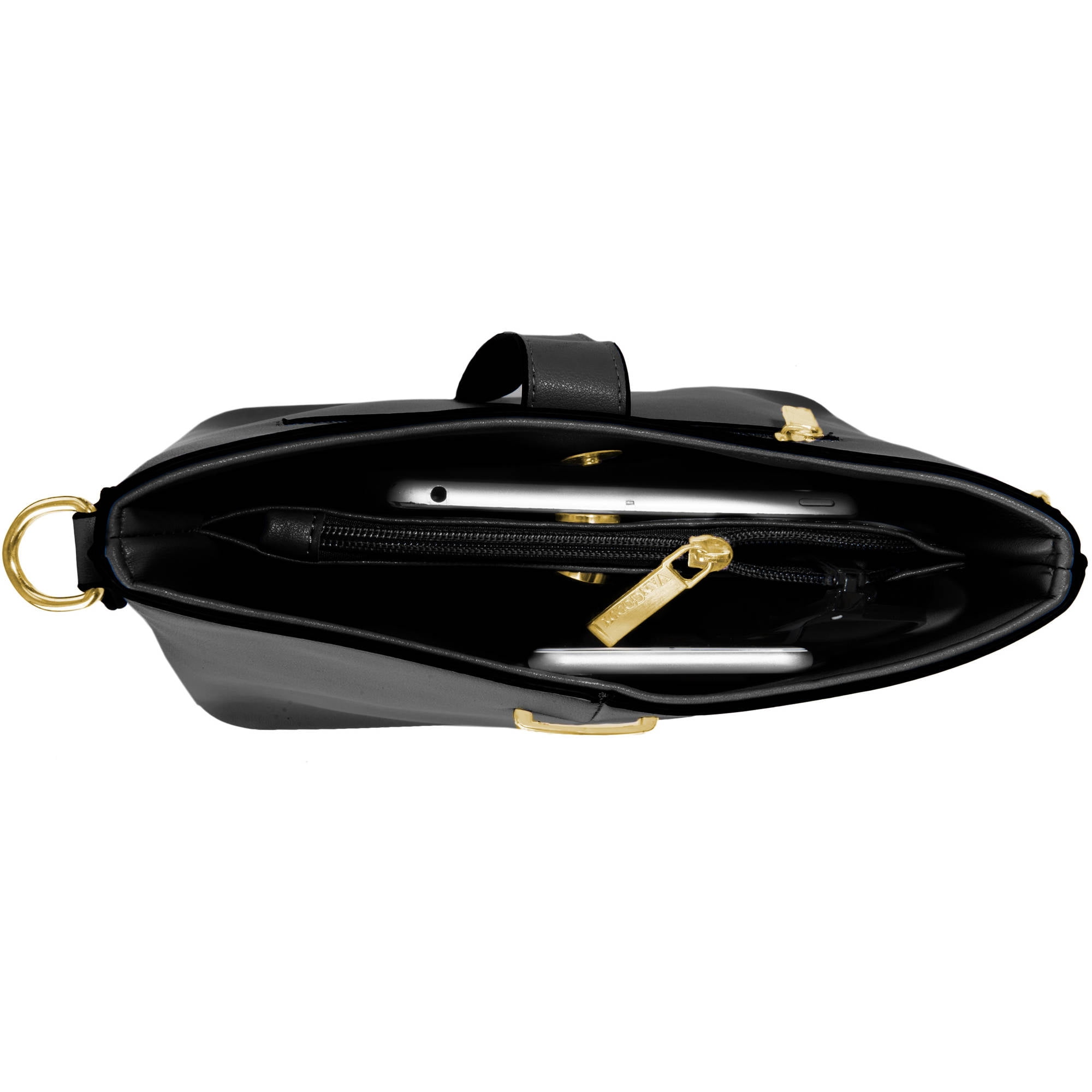 Women's Serena Leatherette Buckle Shoulder Bag