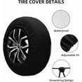 thumbnail image 3 of Spare Tire Cover Mountains Nature Scenery Wheel Covers Weatherproof Universal Wheel Protectors for Rv SUV Truck Travel Trailer Camper, 3 of 10