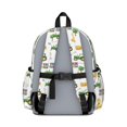 thumbnail image 3 of Tractor and Haystacks White Pattern Backpack for School, Cute School Bag with Adjustable Shoulder Straps and Padded Back, 13.4"x11"x4.7", 3 of 5