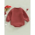 thumbnail image 4 of Fortune Barboteuse de Noël pour Bébé Filles Garçons Col Rond Manches Longues Bodysuits, 4 of 7