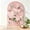 Pink, variant on Self Adhesive Arched Striped Felt Wall Board, 24×30 Inch Felt Photo Bulletin Board Kit with 30 Push Pins, Eco-Friendly No Nail Felt Wall Decor for Dorm, Bedroom, Study Gallery Wall(Pink)