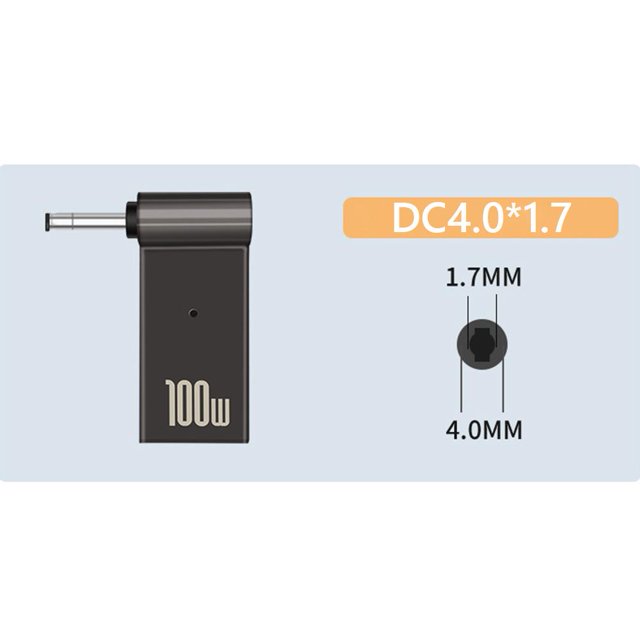 Convertidor de enchufe PD tipo C hembra a macho CC para Lenovo Ideapad 20V 4x1.7mm Ndcxsfigh Para estrenar